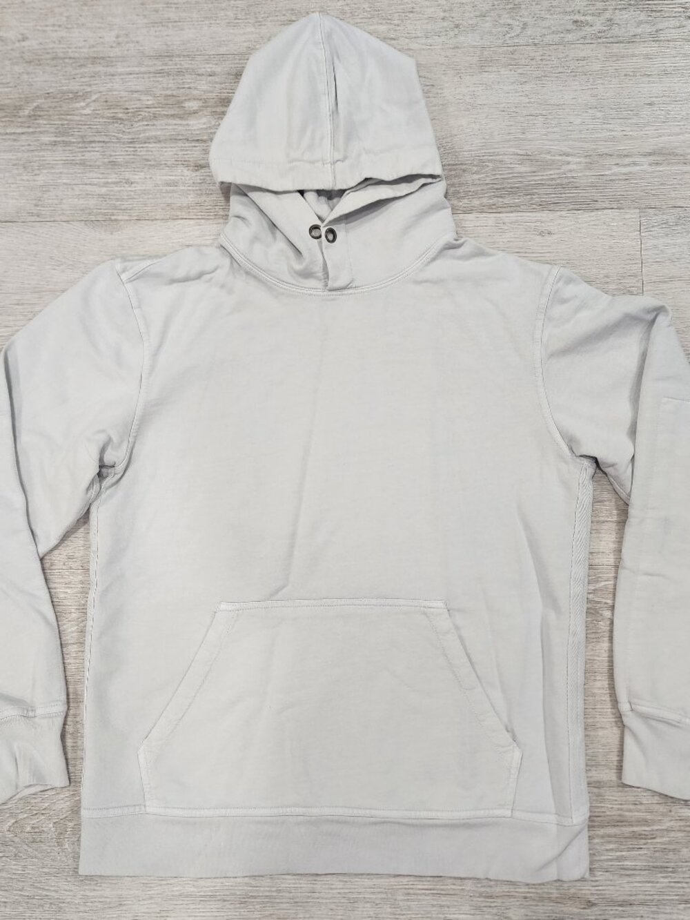 Buck Mason Loopback Hoodie Pullover Men's M Light Heather Gray